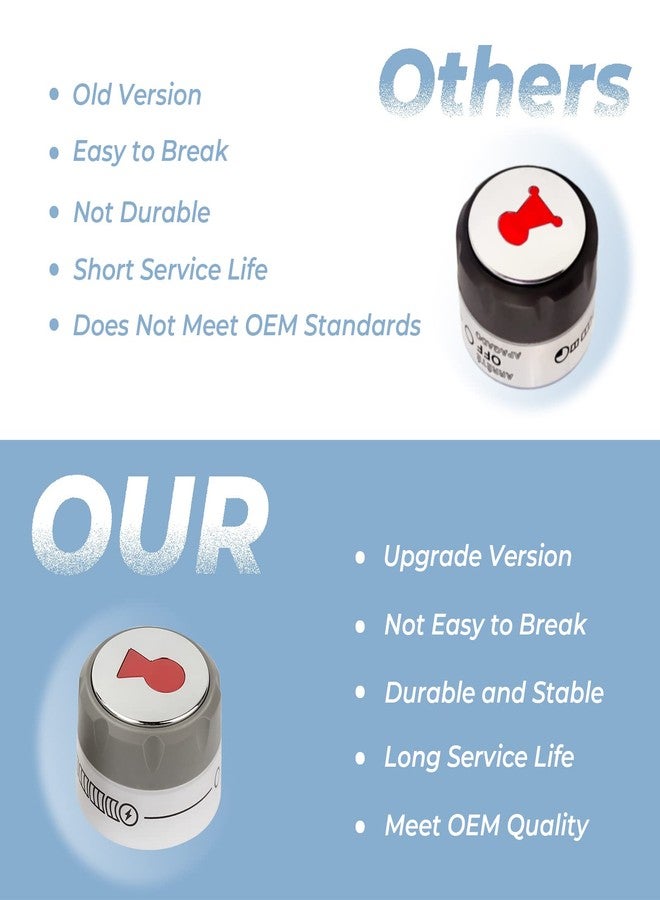 ArrogantF 𝙐𝙥𝙜𝙧𝙖𝙙𝙚𝙙 91538 Lighted Control Knobs Replacements for Weber Summit Grill Knobs 400/600 Grills E-470, E-670, S-460, S-470, S-660, S-670,for Weber Grill Replacement Parts - Image 2